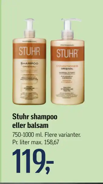 Føtex Stuhr shampoo eller balsam tilbud