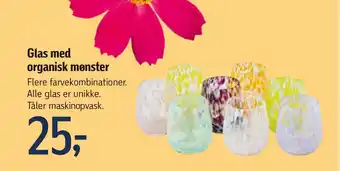Føtex Glas med organisk mønster tilbud