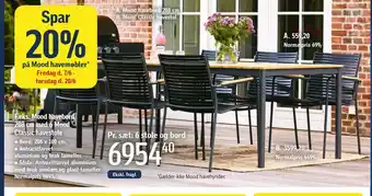Føtex Mood havebord 208 cm tilbud