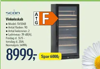 Føtex Vinkøleskab tilbud