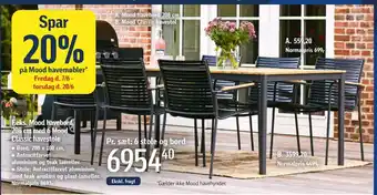 Føtex Mood Classic havestol tilbud