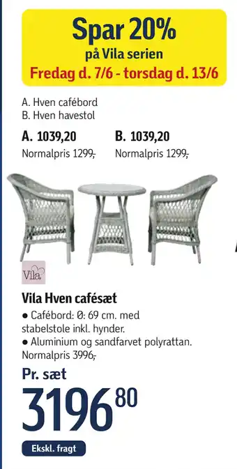 Føtex Vila Hven cafésæt tilbud