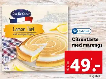 Citrontærte med marengs