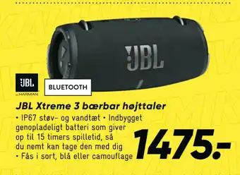 Bilka JBL Xtreme 3 bærbar højttaler tilbud