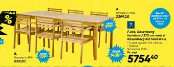 Bilka Rosenborg havebord tilbud