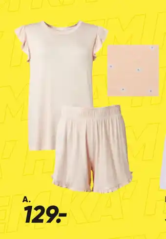 Bilka Pyjamas med shorts tilbud