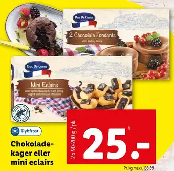 Lidl Chokolade- kager eller mini eclairs tilbud