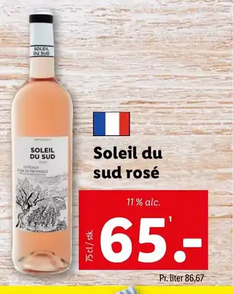 Lidl Soleil du sud rosé tilbud