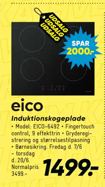 Bilka Induktionskogeplade tilbud