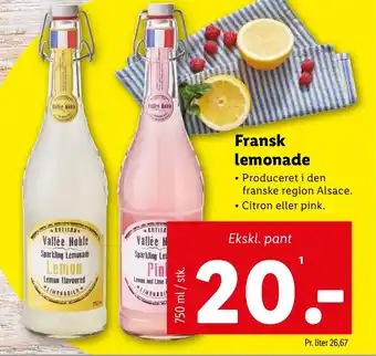 Lidl Fransk lemonade tilbud