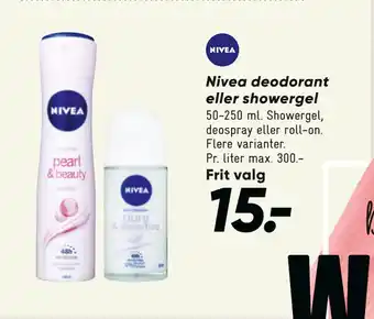 Bilka Nivea deodorant eller showergel tilbud