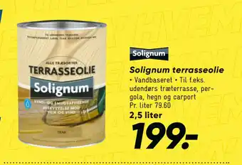 Bilka Solignum terrasseolie tilbud