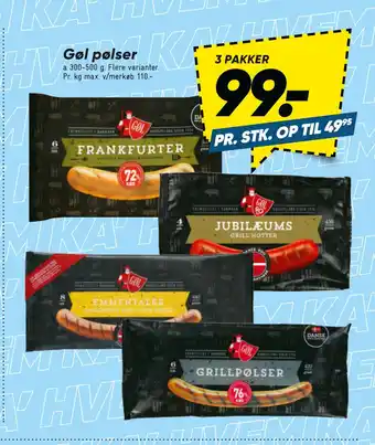 Bilka Gøl pølser tilbud
