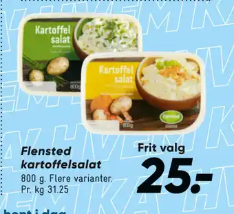 Bilka Flensted kartoffelsalat tilbud