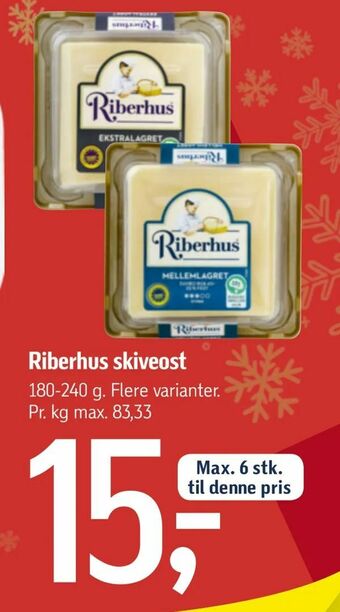 Føtex Riberhus skiveost tilbud