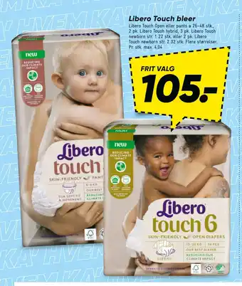 Bilka Libero Touch bleer tilbud