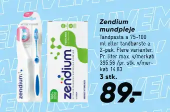 Bilka Zendium mundpleje tilbud