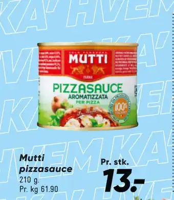Bilka Mutti pizzasauce tilbud