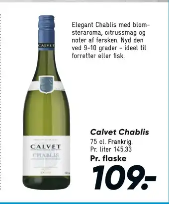 Bilka Calvet Chablis tilbud