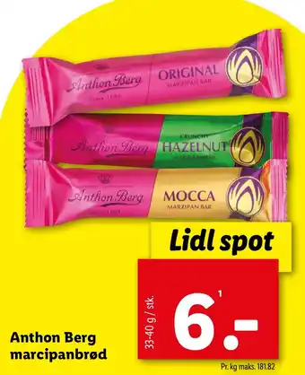 Lidl Anthon Berg marcipanbrød tilbud