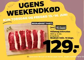 Netto Velsmag entrcotes tilbud