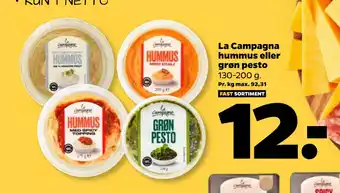 Netto La Campagna hummus eller grøn pesto tilbud