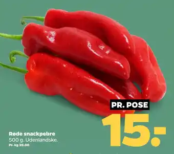 Netto Røde snackpebre tilbud