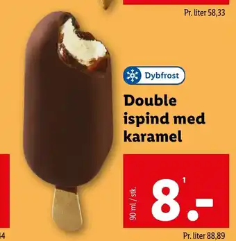 Lidl Double ispind med karamel tilbud