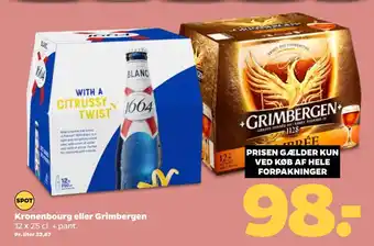 Netto Kronenbourg eller Grimbergen tilbud