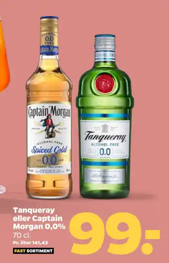 Tanqueray eller Captain Morgan 0,0%