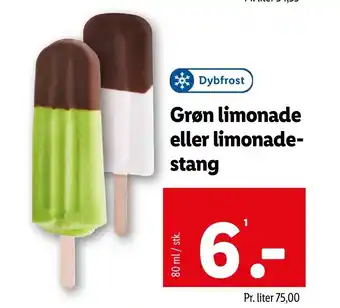Lidl Grøn limonade eller limonade- stang tilbud