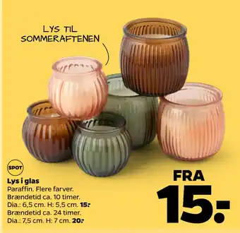 Lys i glas
