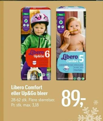Føtex Libero Comfort eller Up&Go bleer tilbud