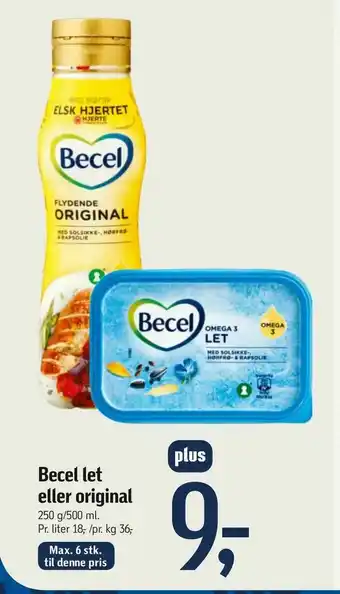 Føtex Becel let eller original tilbud