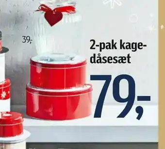 Føtex 2-pak kage dåsesæt tilbud