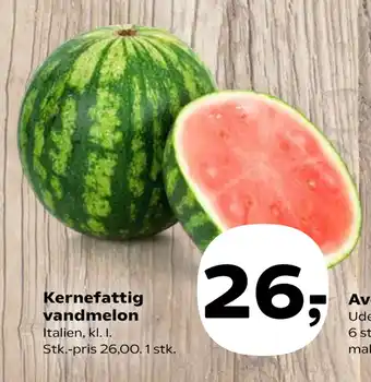 SuperBrugsen Kernefattig vandmelon tilbud