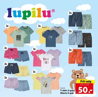 Lidl T-shirt 3-pak/ Shorts 2-pak tilbud
