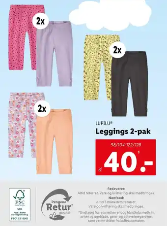 Lidl Leggings 2-pak tilbud