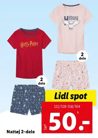 Lidl Nattøj 2-dele tilbud