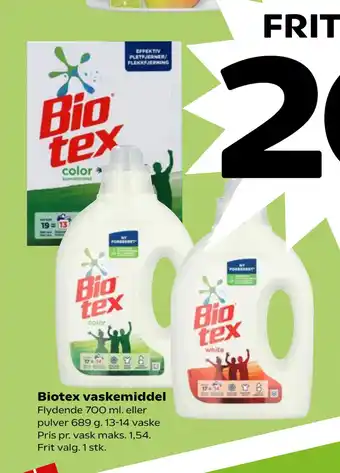 Biotex vaskemiddel