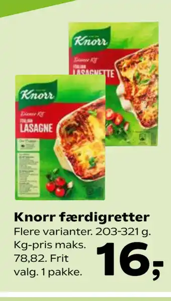 Kvickly Knorr færdigretter tilbud