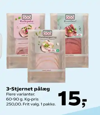 Kvickly 3-Stjernet pålæg tilbud