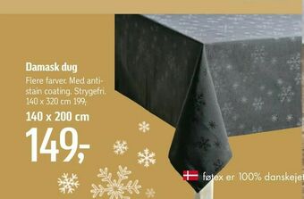 Føtex Damask dug tilbud