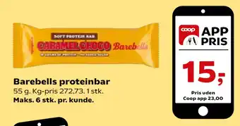 Kvickly Barebells proteinbar tilbud