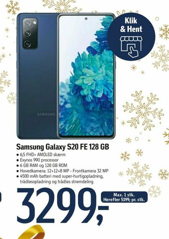 Føtex Samsung Galaxy S20 FE 128 GB tilbud