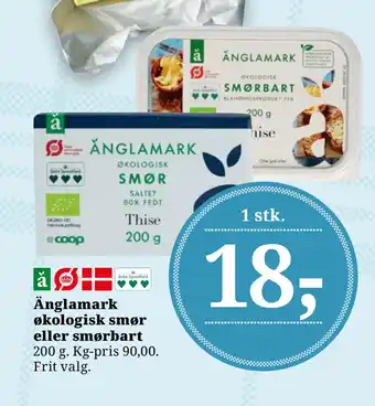 Dagli'Brugsen Änglamark økologisk smør eller smørbart tilbud