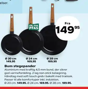 Kvickly Bum stegepander tilbud