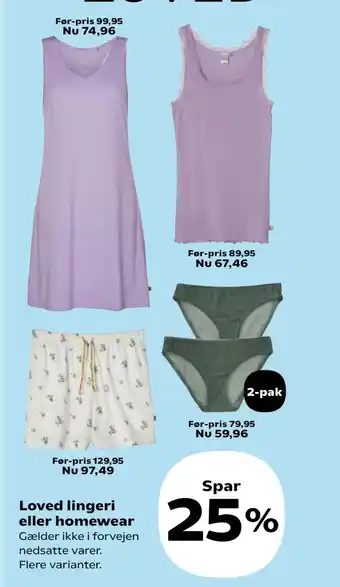 Kvickly Loved lingeri eller homewear tilbud