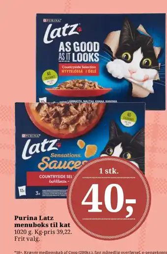 Purina Latz menuboks til kat
