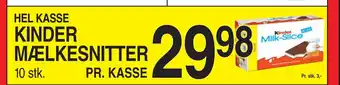 ABC Lavpris KINDER MÆLKESNITTER tilbud